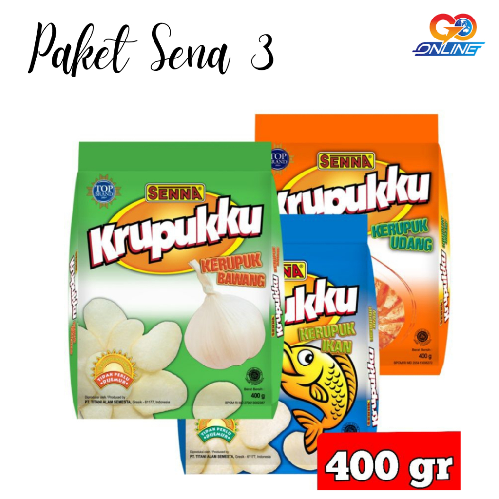 

PROMO BANDED 3 Senna Kerupuk Ikan,Bawang,Udang 400gr