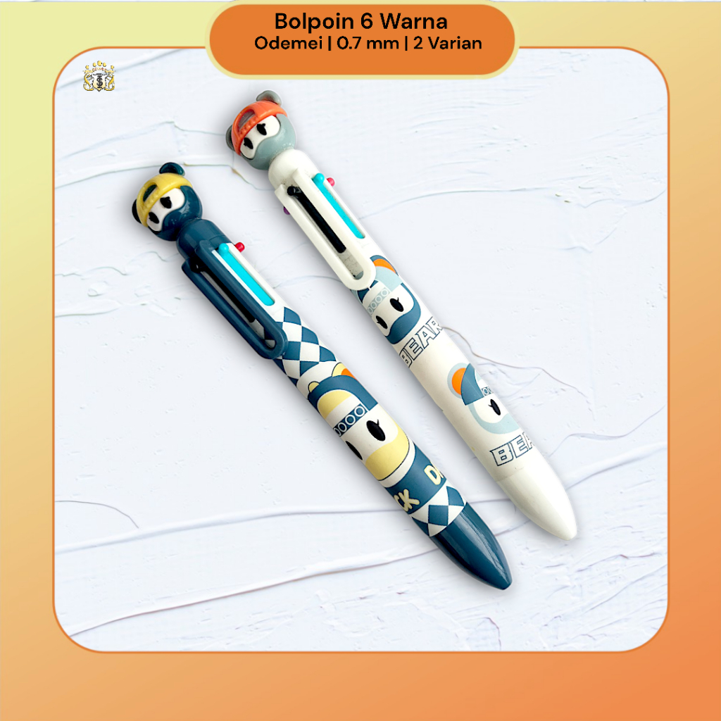 

[ Ecer ] Pulpen 6 Warna Aodemei Karakter Duck / Bear Lucu Serbaguna