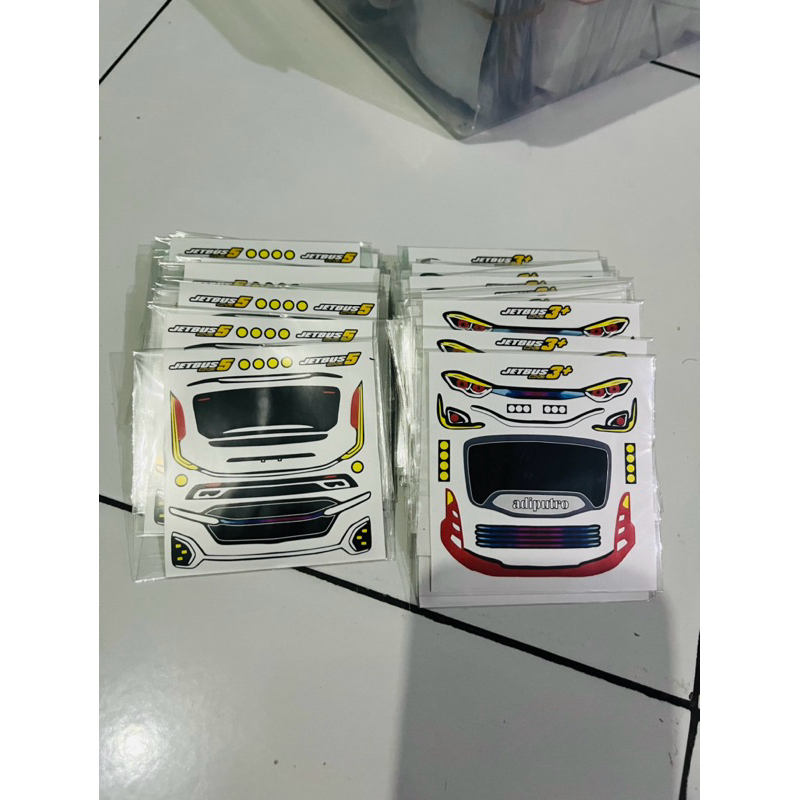 Stiker Headlamp Miniatur Bus / Stiker Lampu Bus Jb 3 dan Jb 5