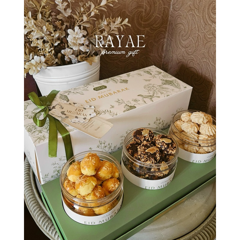 

AYSE Rayae Premium Eid Hampers - hadiah parcel lebaran idul fitri 2025 / ramadhan box kue kering / hamper nastar