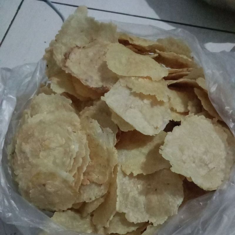 

krecek emping/krecek mlinjo/krupuk emping/opak emping/keripik emping