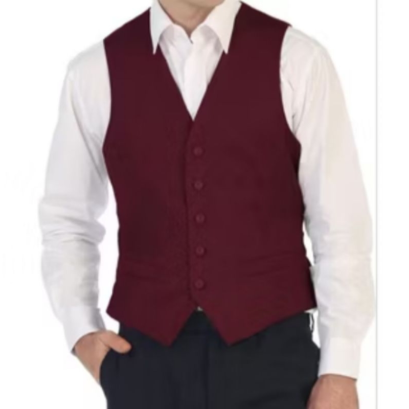 Rompi Jas Formal Pria Wanita / Rompi Jas Pria Wanita Warna Maroon