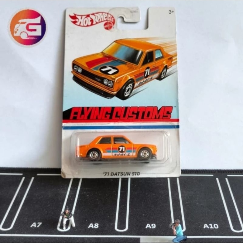 Hot wheels 71 datsun 510 flying custom
