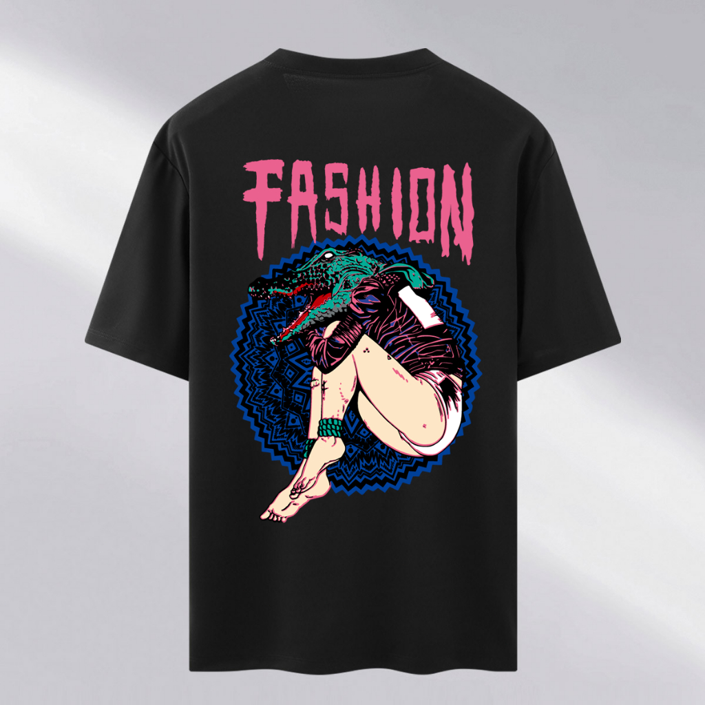 Fashion Bunga Laki-laki Hitam Korea kaos Terbaru Gambar Pakaian Pria/Wanita