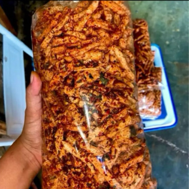 

Basreng 1kg Pedas Daun Jeruk Gurih