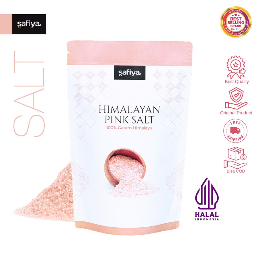 

Garam Himalaya 1 Kg Pink Himalayan Salt Authentic SnackRia Safiya Food