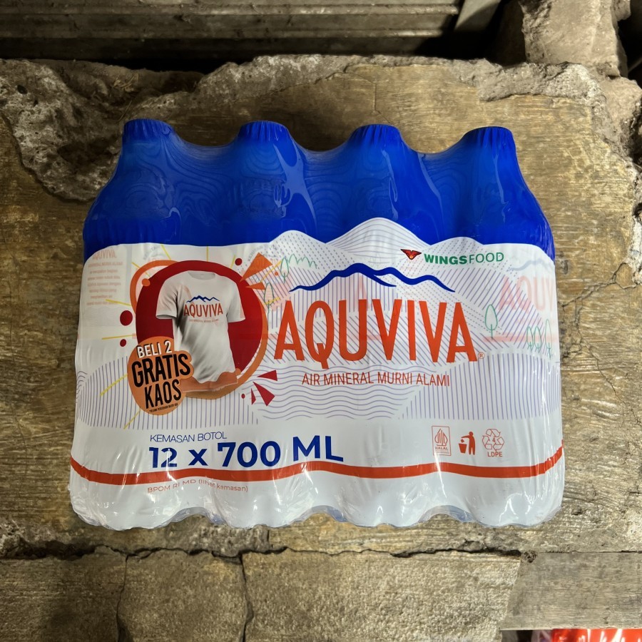 

Air Mineral Aquviva Botol 700ml -1 Pack 12pcs