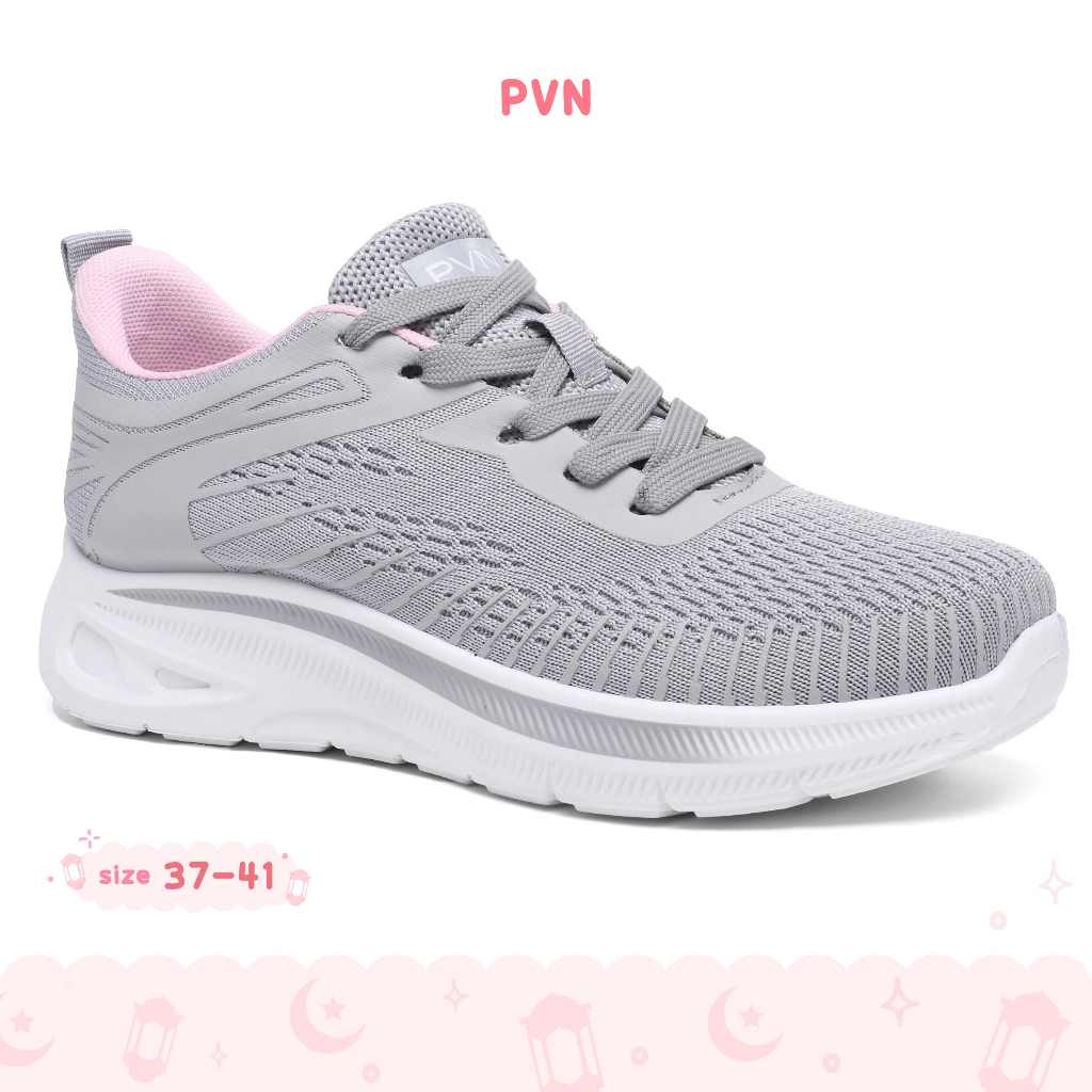PVN Haerin Sepatu Sneakers Wanita Grey 266