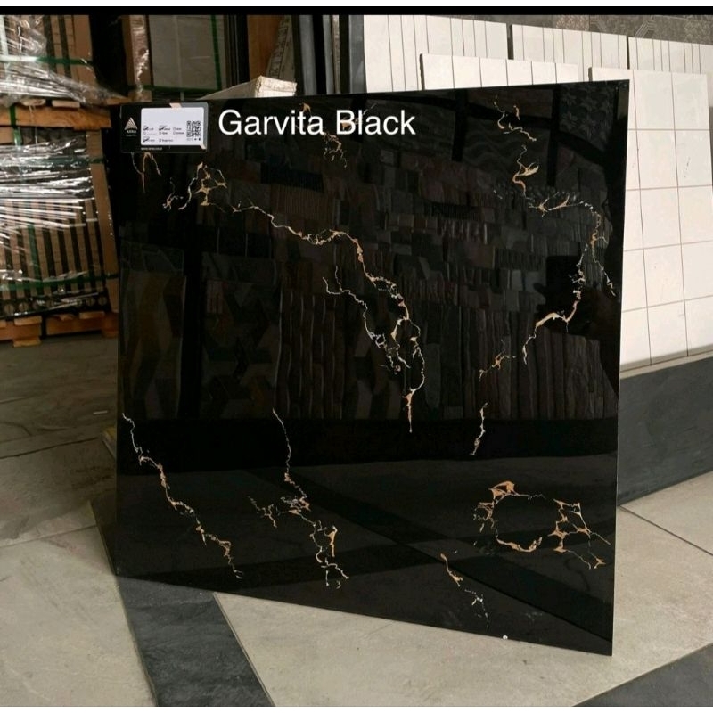 GRANIT LANTAI 60X60 MOTIF MARMER GRAVITA BLACK GOLD