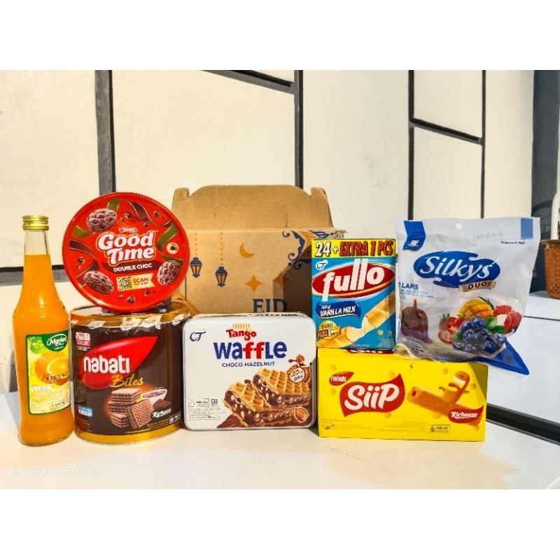 

READY Paket Parcel jajan Lebaran murah ( ISI 7PCS+BOX)