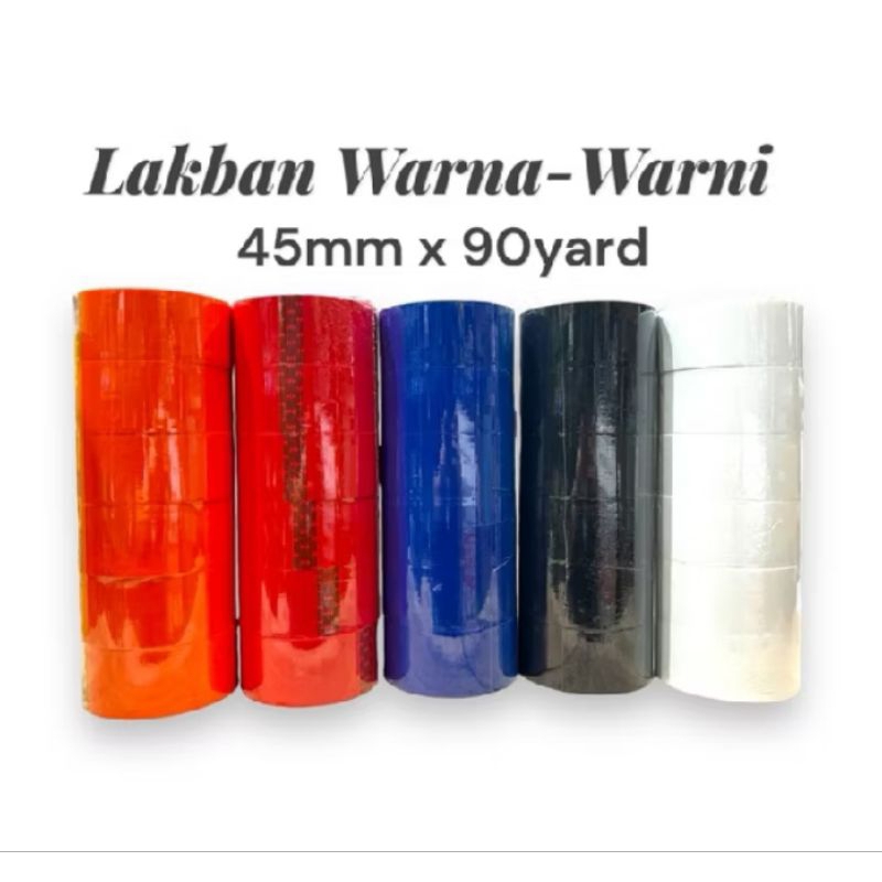 

Lakban Warna Warni Merek Sevenstar 45mm x 90yard / 1 Slop isi 6 Roll