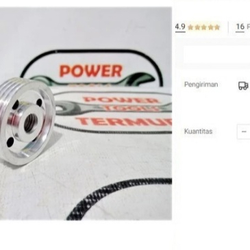 

Pulley Ketam Besar Planer Serut Poly Puli 2900 1900 Polly Pully Pulli