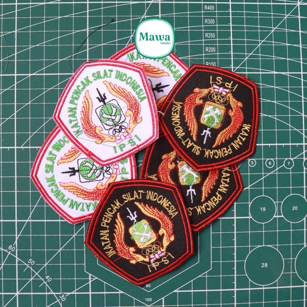 Badge Logo IPSI Bordir / Patch Bordir IPSI / Emblem IPSI Bordir Murah Terbaru Custom