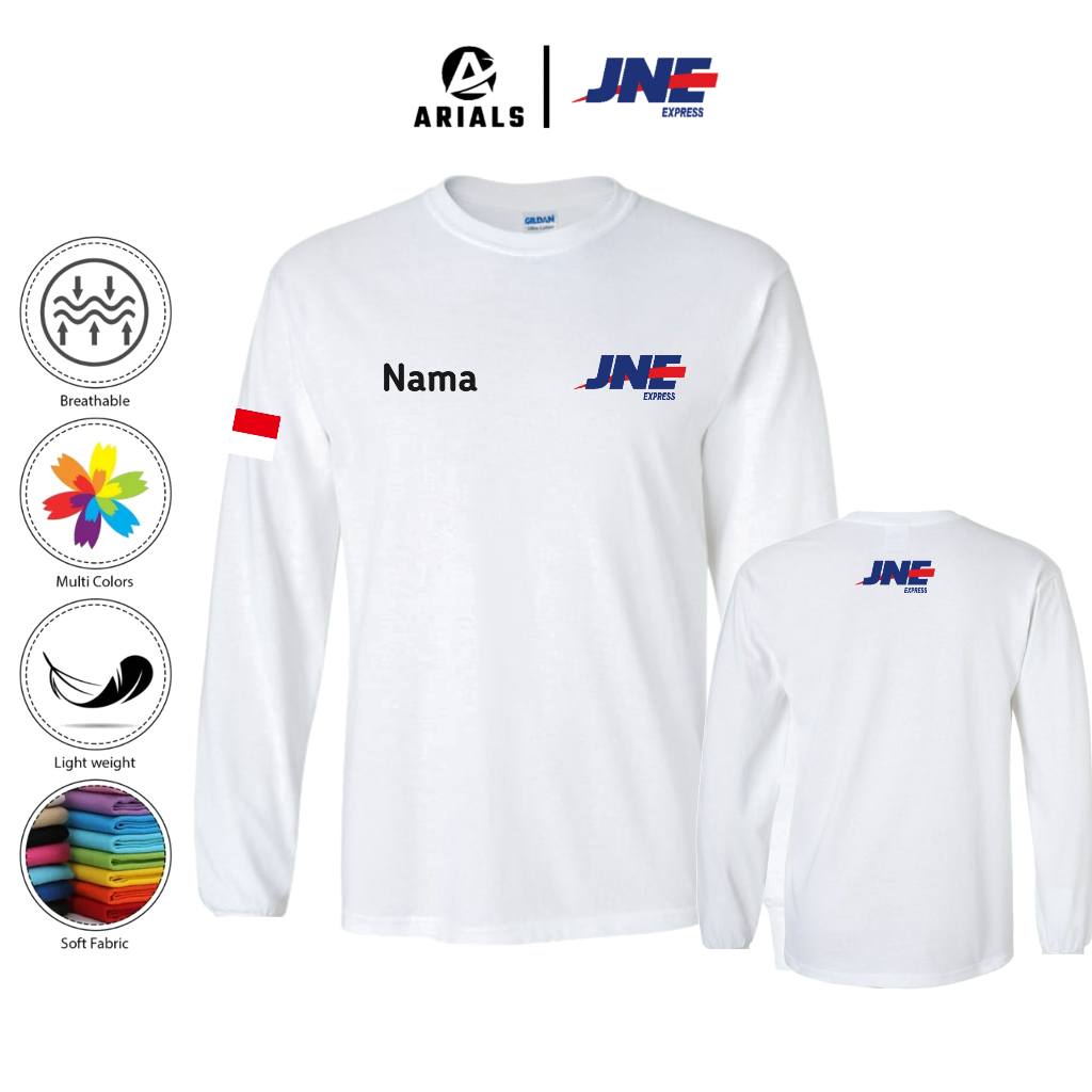 Arials Kaos Baju Lengan Panjang Kurir JNE EXPRESS