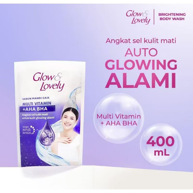 Glow & Lovely Sabun Mandi AHA BHA 400ml