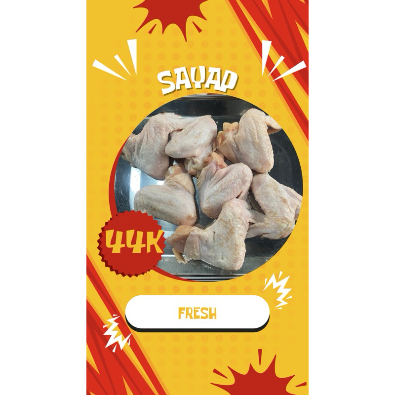 

Sayap Ayam Fresh 1Kg