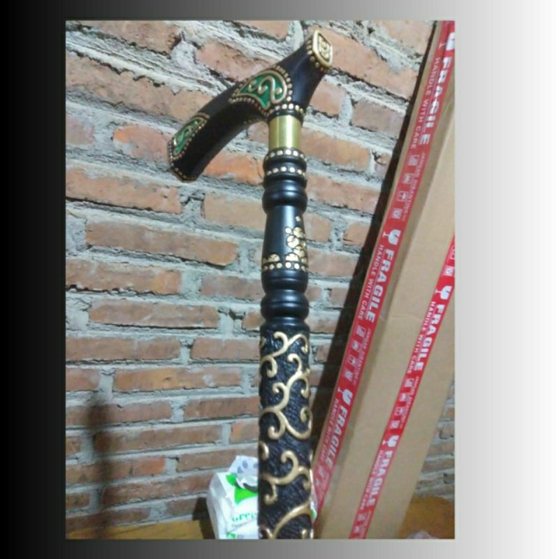 tongkat ukir/tongkat jalan/tongkat kayu ukir