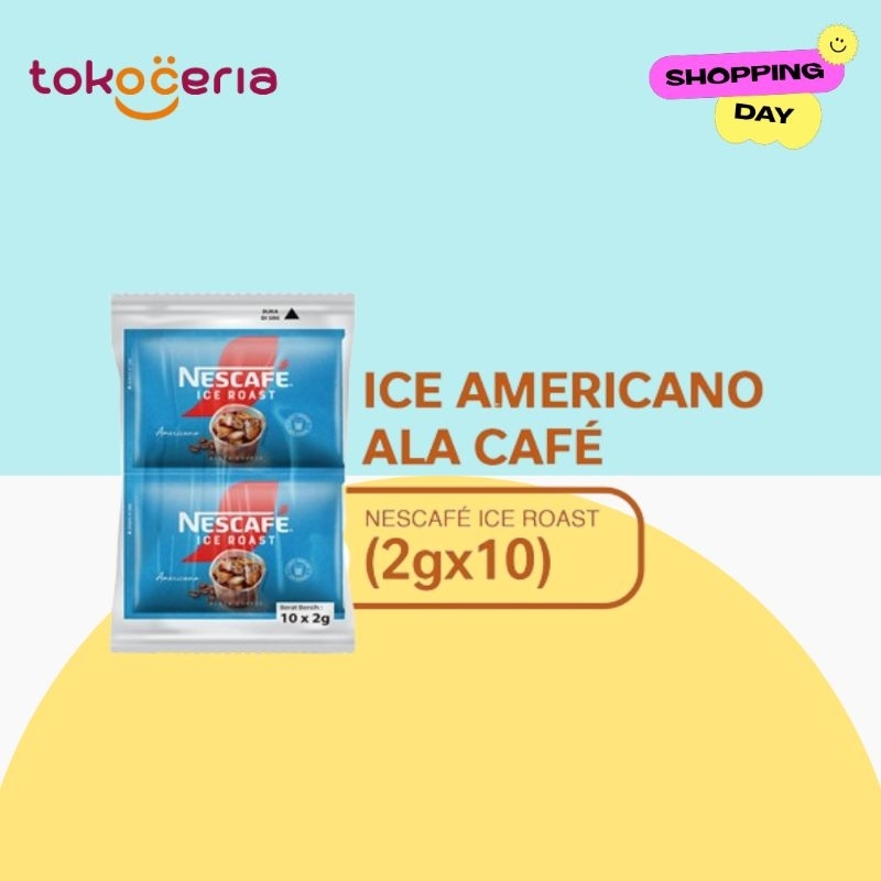 

NESCAFE ICE ROAST AMERICANO KOPI HITAM INSTAN (10×2g)