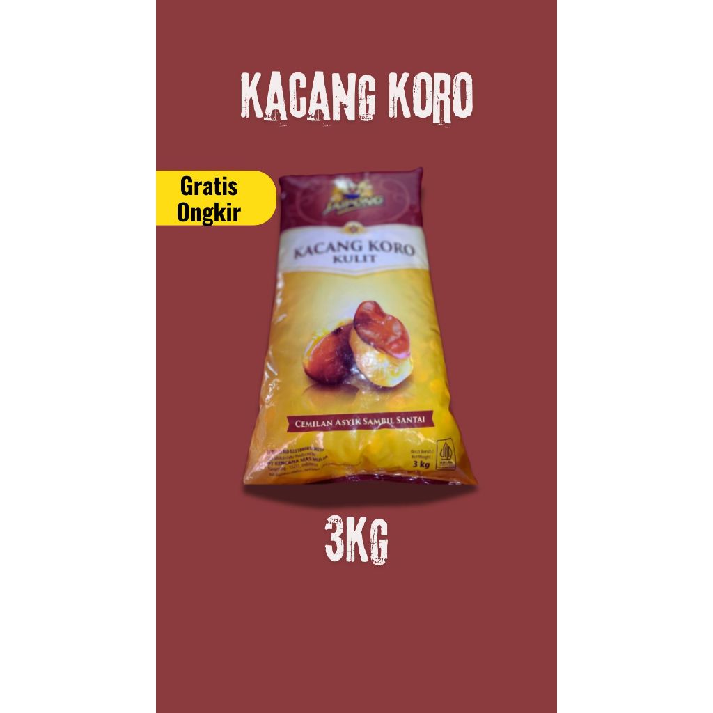 

kacang koro rasa asin 3kg 1kg 500g