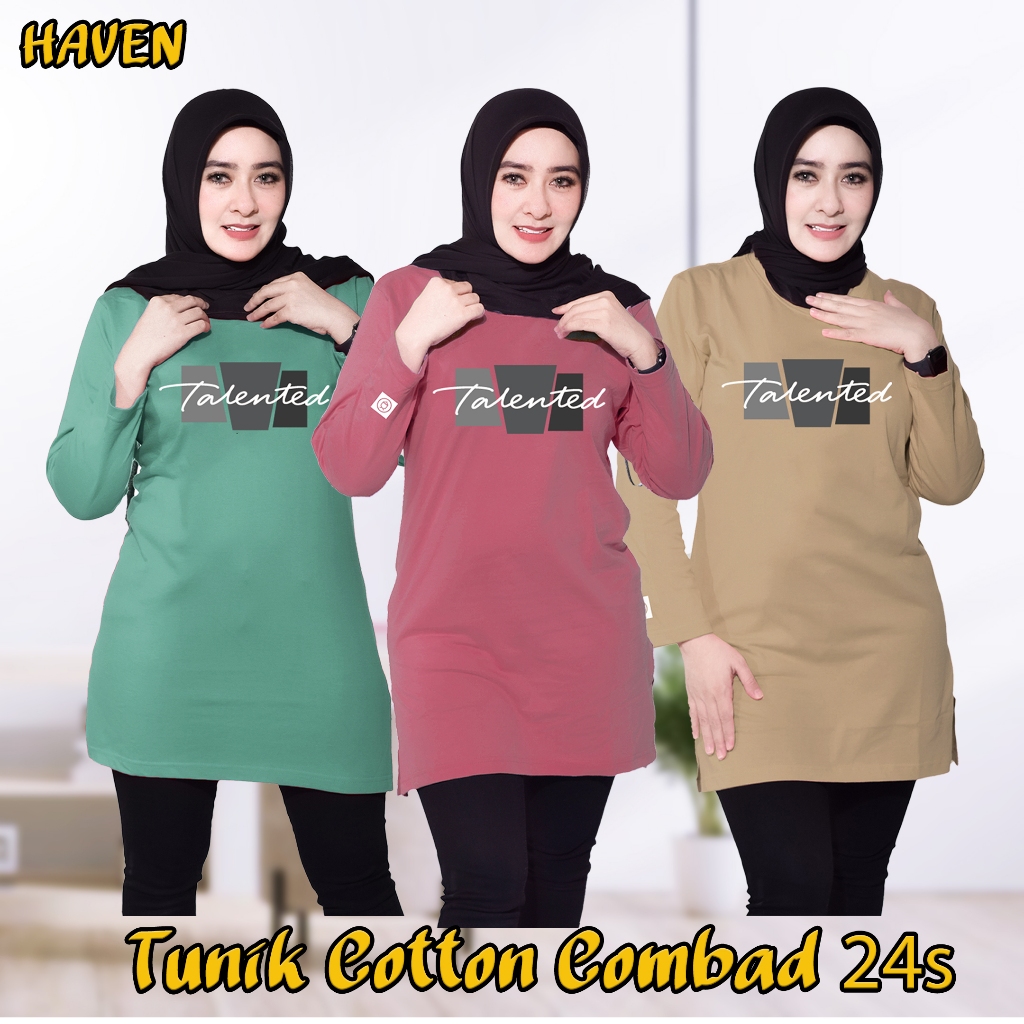 Tunik Kaos - Tunik Muslimah - Tunik Kekinian - Tunik Kaos Muslimah-Tunik Wanita