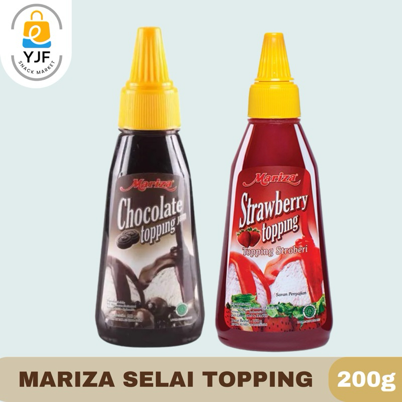 

Mariza Selai Topping Botol Makanan / Minuman / Selai Strawberry / Selai Coklat - 200g