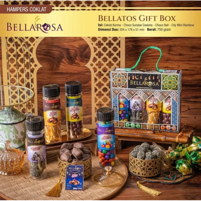 

Bellarosa belatos gift box murah isi 4