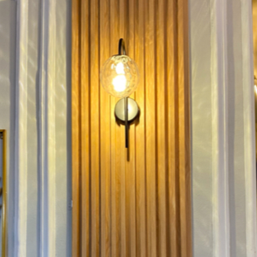 Lampu Dinding Nodric Wall Lamp Bening Hitam