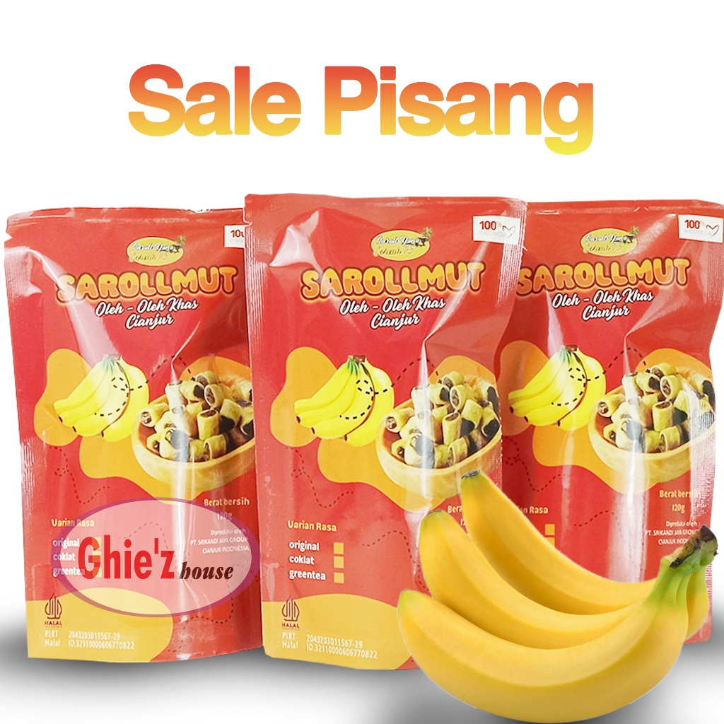 

Sale Pisang Ambon Kulit Lumpia | Cemilan Pisang | Snack Pisang | Pisang Ambon | Sarollmut