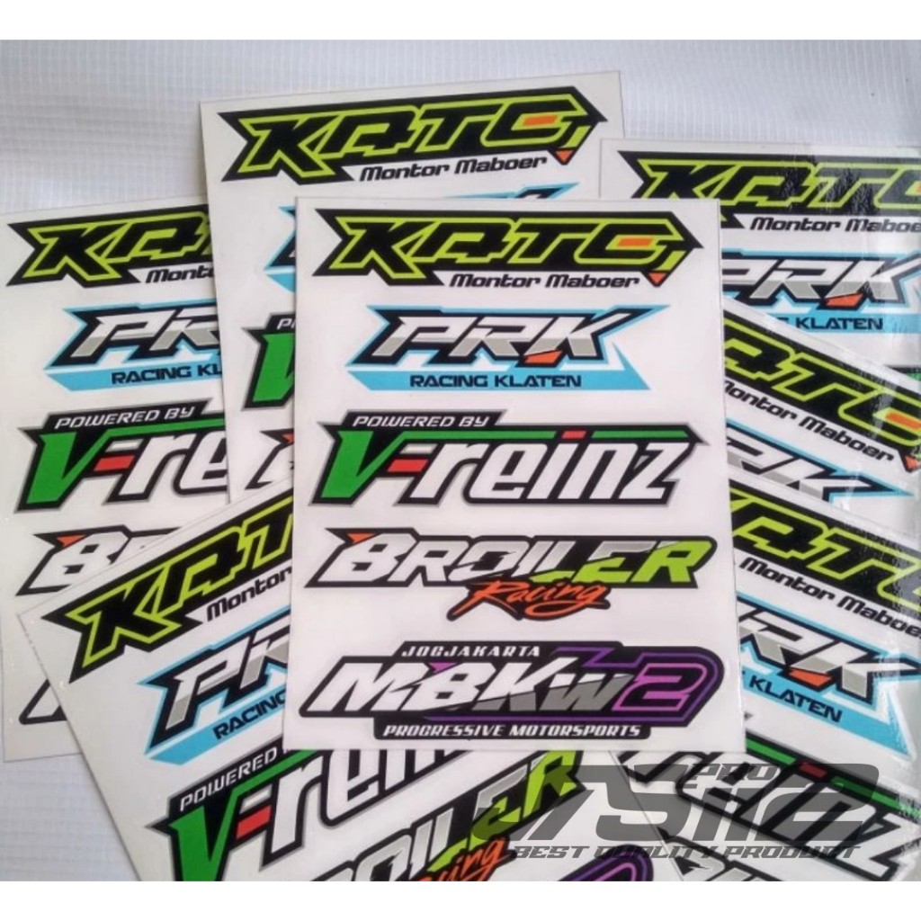 STICKER STIKER RACING READY BAHAN VINYL STIKER BENGKEL