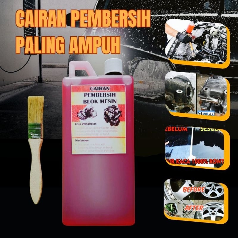 Pembersih Kerak Mesin Motor Alexandrea / Pembersih Blok Mesin Motor / Cairan Pembersih Mesin Mobil