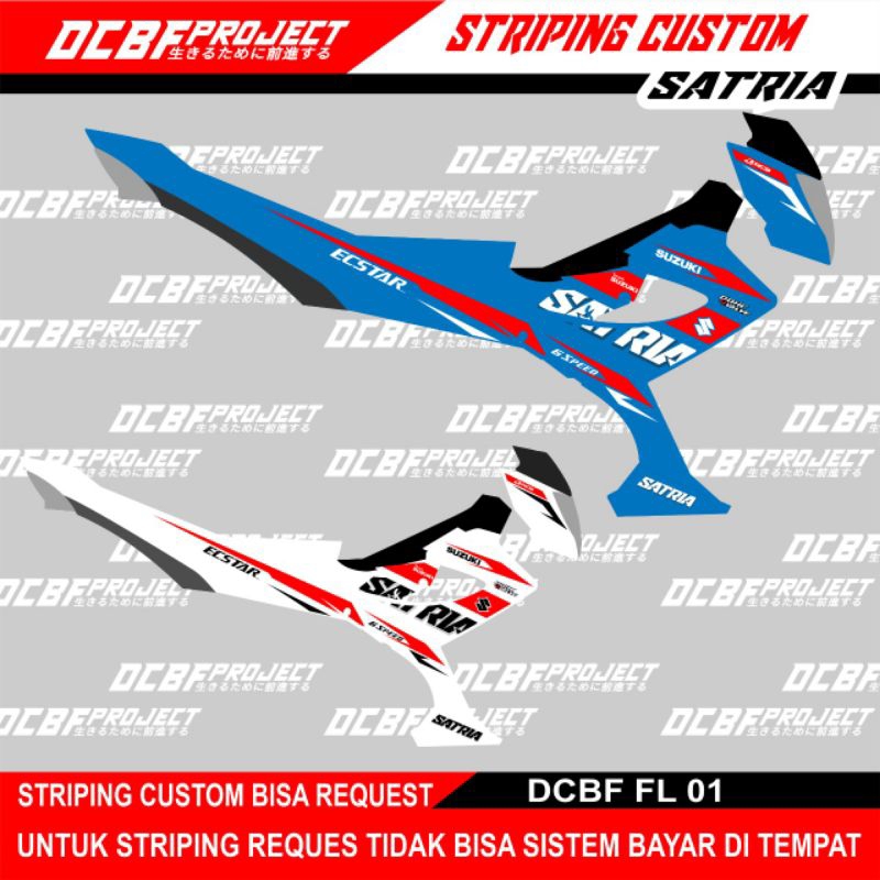 STRIPING CUSTOM SATRIA FU FACELIFT