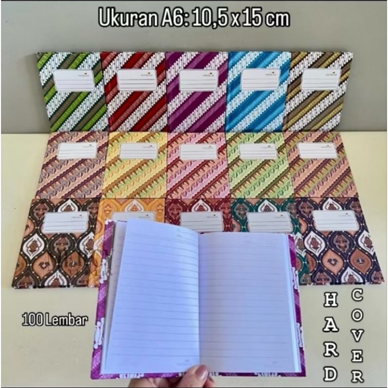 

Buku Hard Cover Oktavo A6 Paperline 100 Lembar Kecil (15x10,5 cm) hardcover