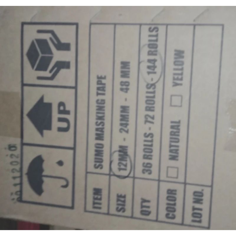 

Sumo Tape Lakban kertas uk 12mm