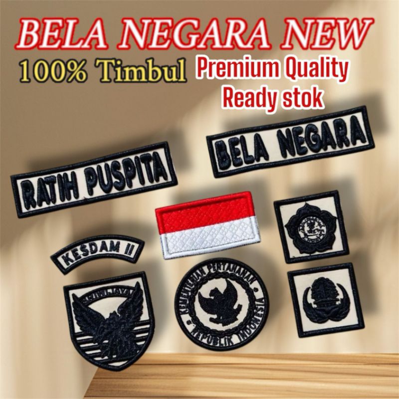 Bela Negara Bordir premium Custom