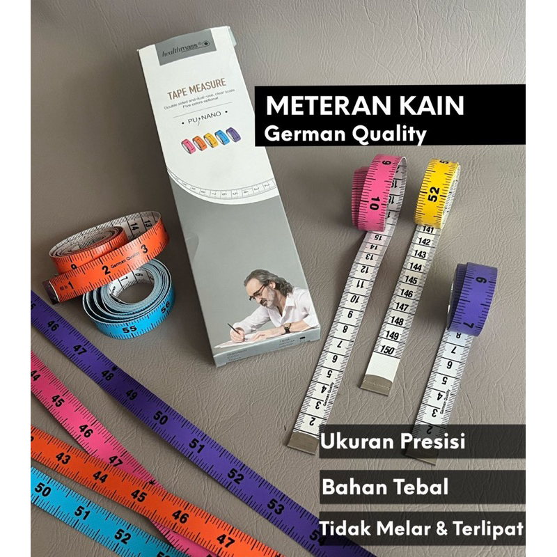 Meteran Jahit Kain Bagus Germany Quality 150cm (1pcs)