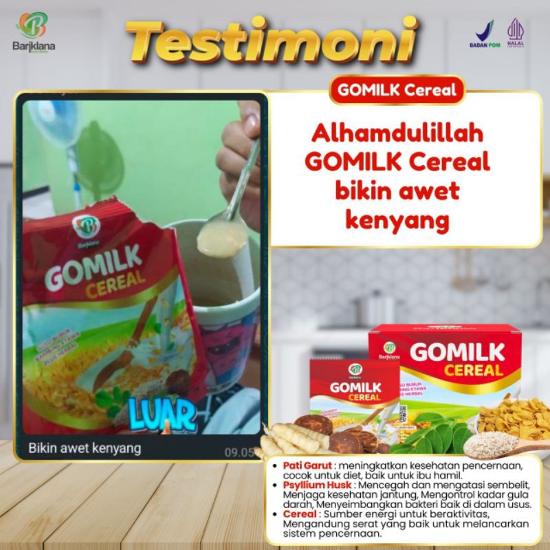 

Gomilk Sereal susu bubuk etawa plus herbal
