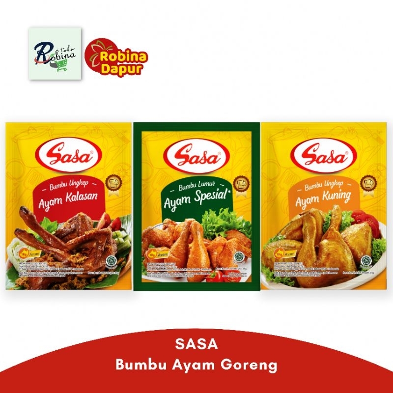 

Sasa Bumbu Ayam Goreng Lumur Spesial Ungkep Kuning Kalasan