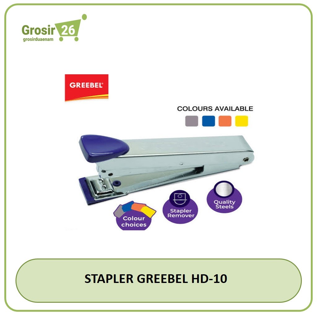 

(1 pcs) induk alat hektar hekter klip / handy stapler kecil greebel hd-10