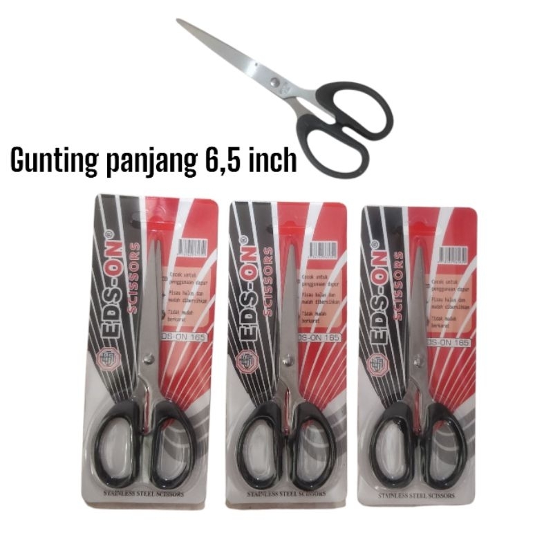 

165 gunting tanggung ukuran 6,5 inch kemasan satuan berkualitas