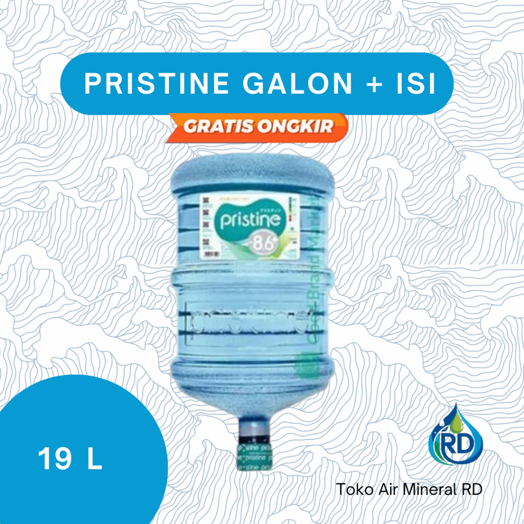 

RD - Galon PRISTINE - Isi 19 Liter - Air Minum Mineral Galon