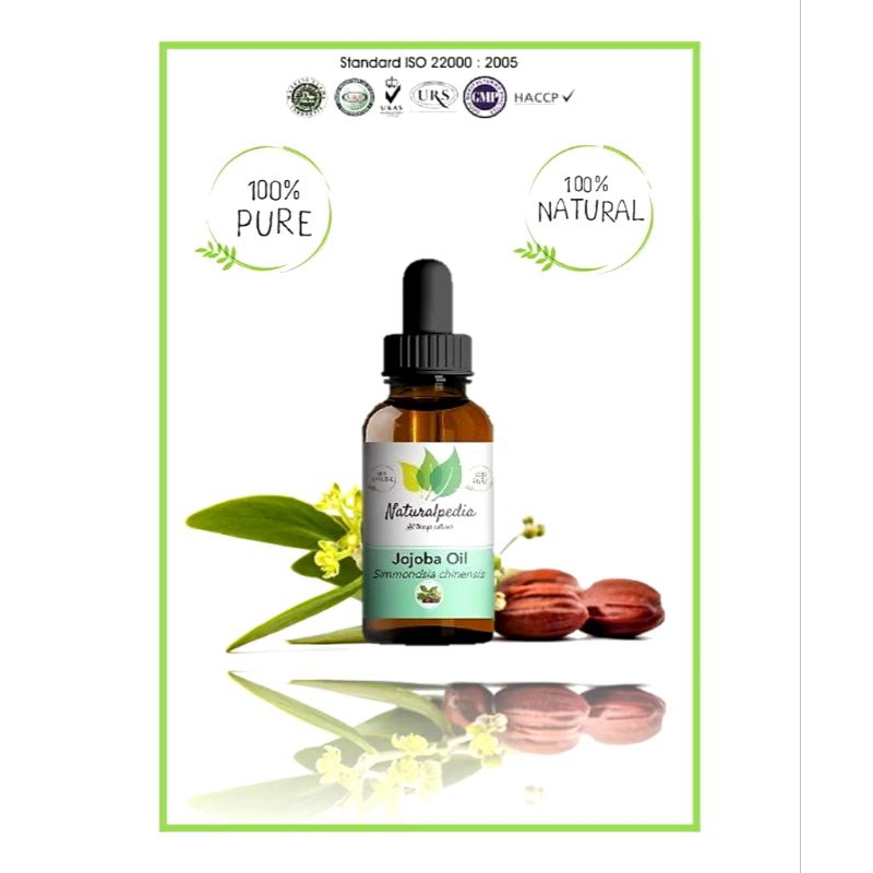 Pure Golden Jojoba Oil 30ml / Minyak Biji Jojoba Carrier Murni