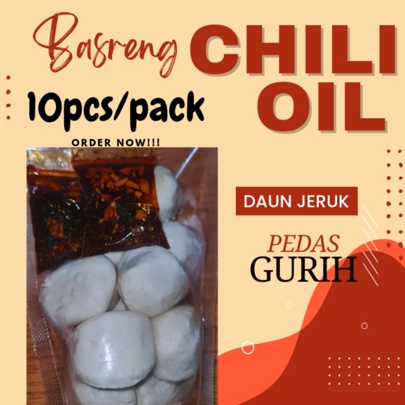 

Basreng Mentah Chili Oil Daun Jeruk Bola Besar 1 pack isi 10 pcs + 2 Bungkus Chili Frozen Baso Asin Food