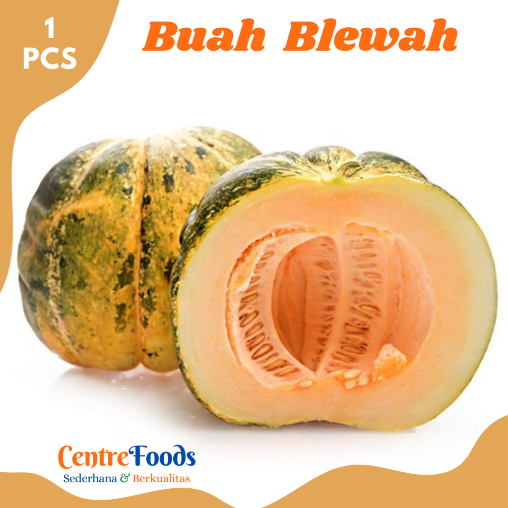 

BLEWAH Segar - Buah Blewah Blowa Garbis Fresh | 1 Buah - Size 1.3-1.6 Kg [ Harga Per PCS ]