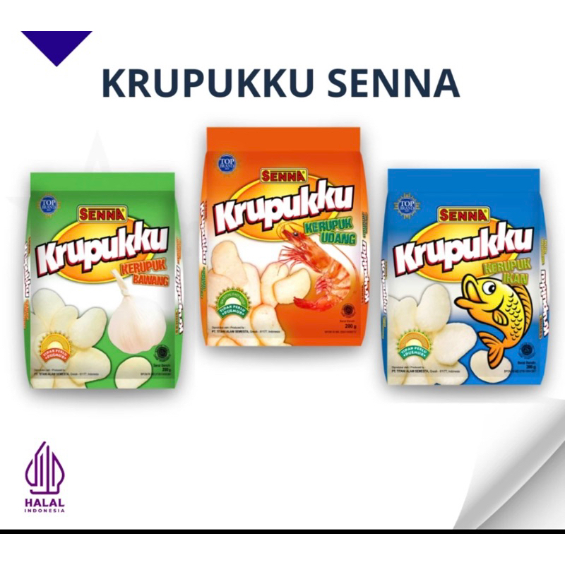 

KRUPUKKU SENNA 200gr Krupuk Mentah / KRUPUK SENNA