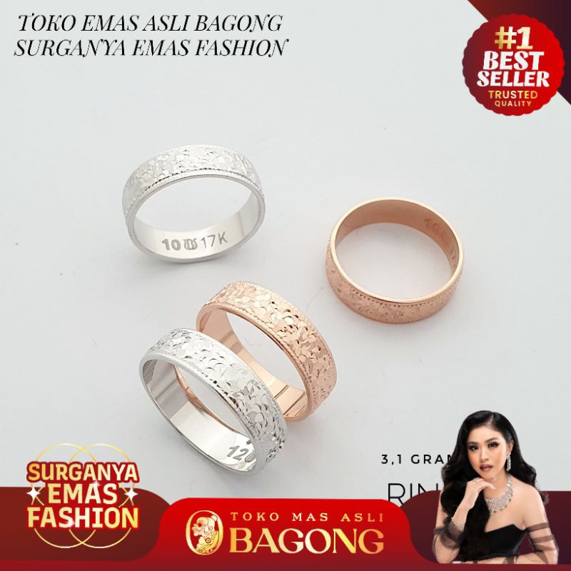 CINCIN FASHION DISCO 17K/750-ASLI BAGONG GOLD BAGONG EMAS