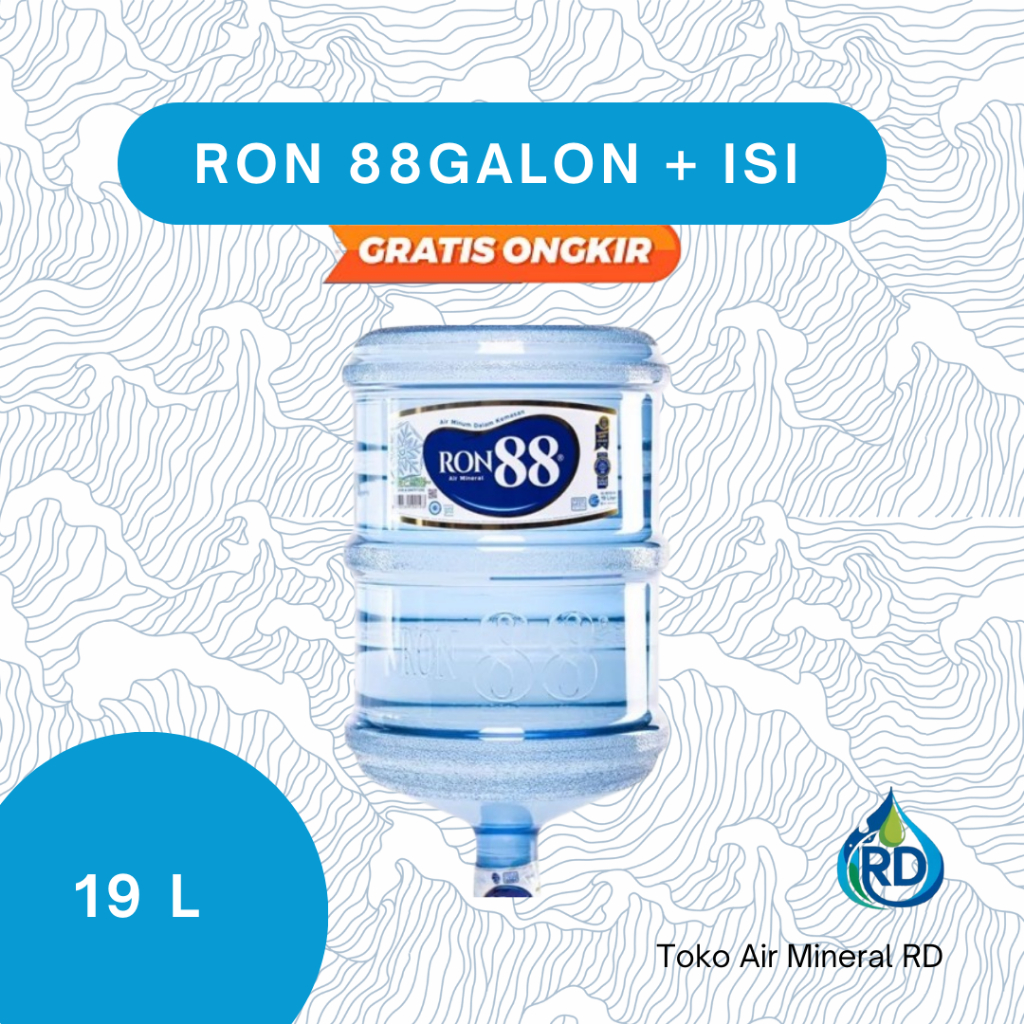 

RD - Galon RON 88 - Isi 19 Liter - Air Minum Mineral Galon