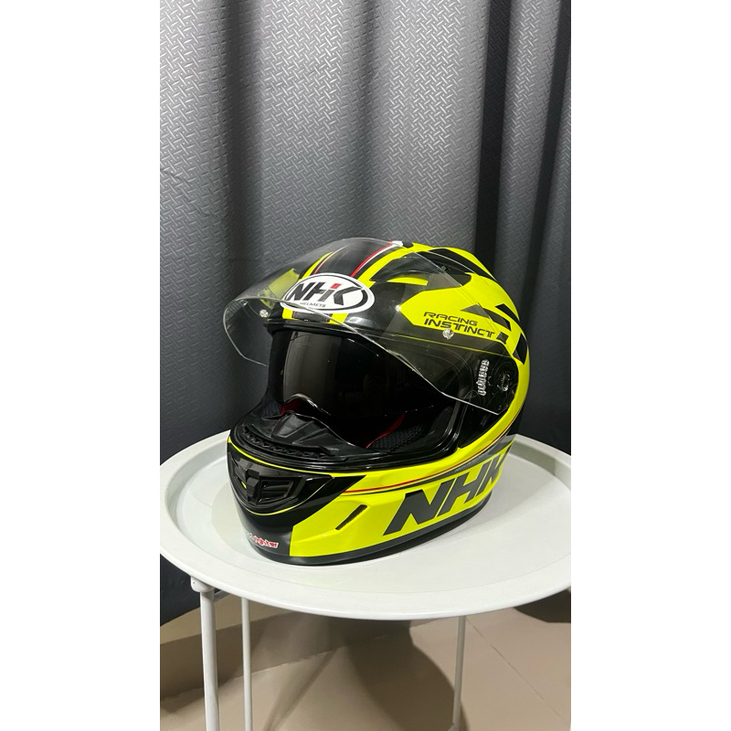 Helm NHK GP1000 Instinct GP 1000 Fullface Yellow Double Visor