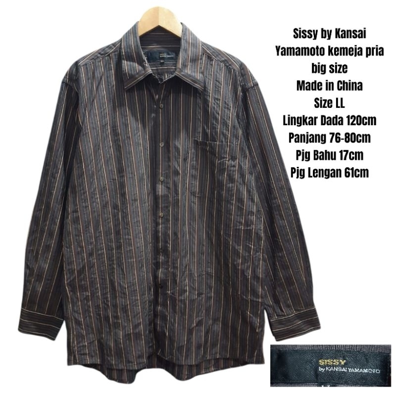 Sissy by Kansai Yamamoto kemeja pria big size