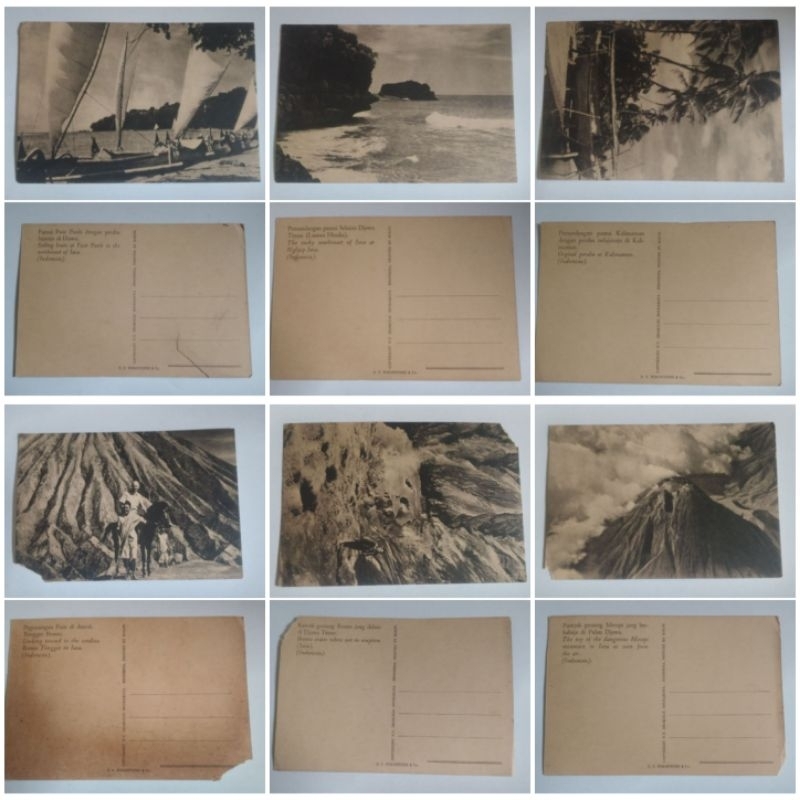 

Post Card Kartu Pos 7 Lembar Lawas