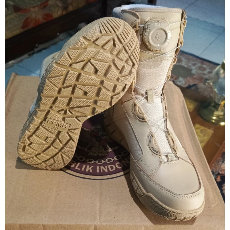 Sepatu PDL PNS / ASN Kemhan Asli Jatah Tali Putar / BOA Size 36
